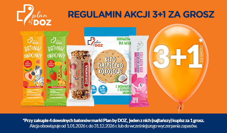 Regulamin akcji Batony Plan by DOZ 3+1 za&nbsp;grosz