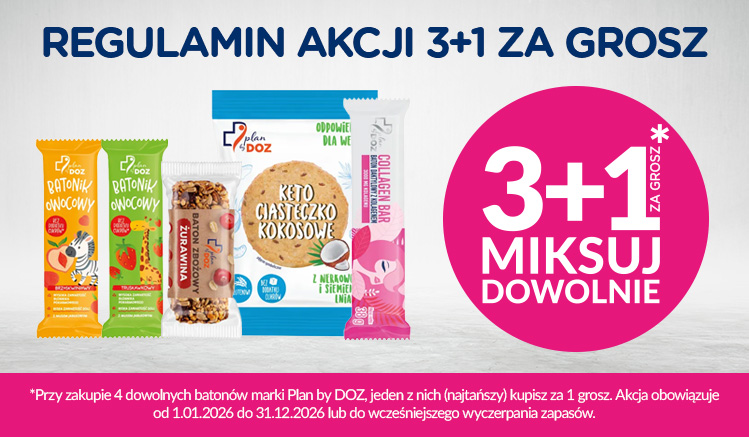Regulamin akcji Batony Plan by DOZ 3+1 za&nbsp;grosz
